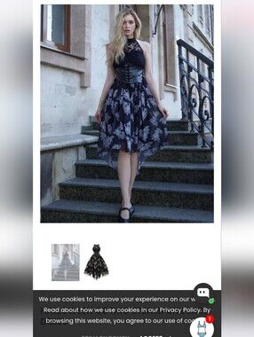 Gothic Steampunk Lace Dress